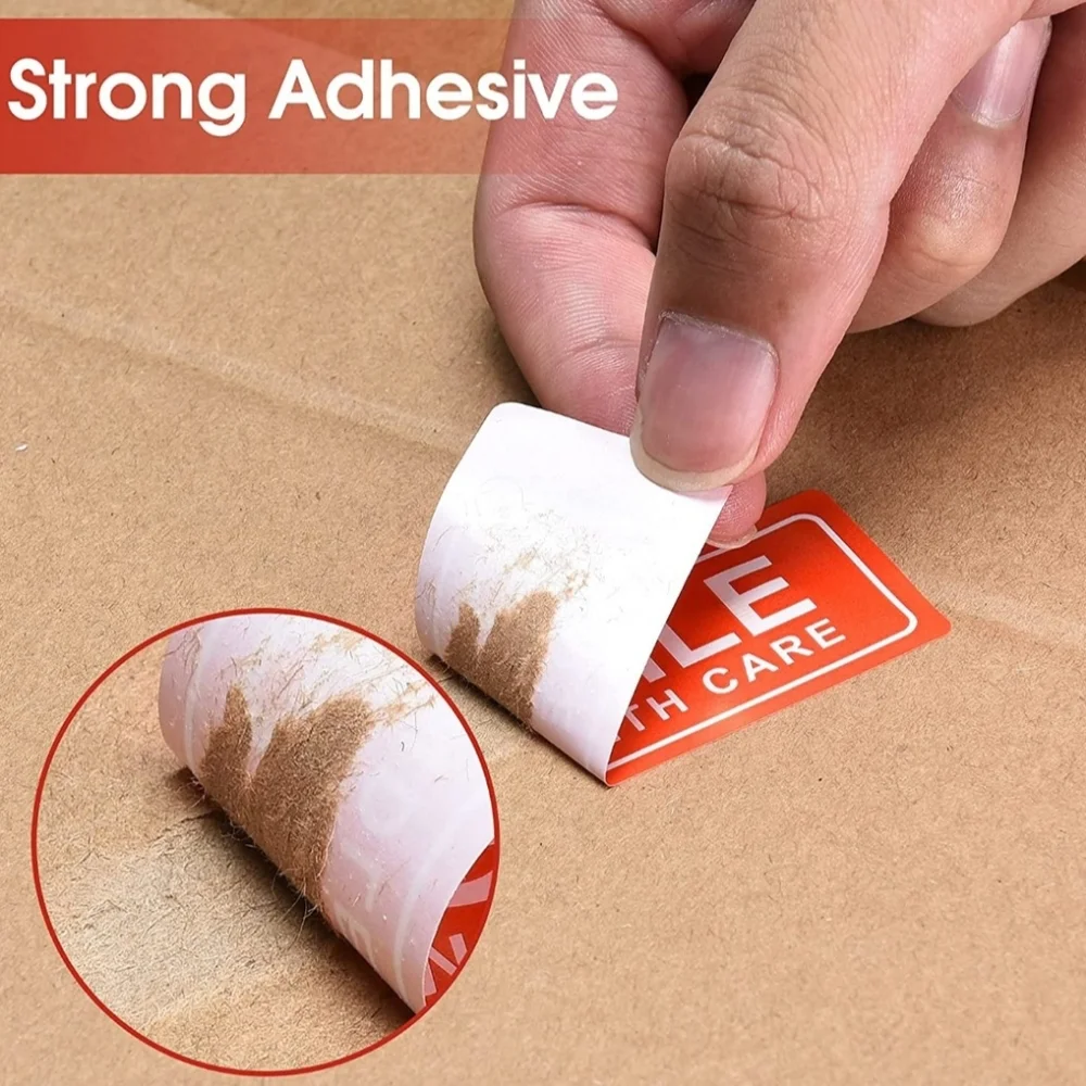 200 FRAGILE HANDLE WITH CARE Warning Packing Shipping Sticker Labels 3